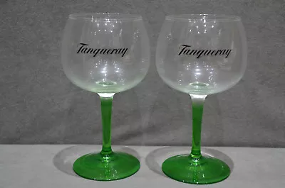 £16.99 • Buy 2x Tanqueray Balloon Large Green Steamed Glass Gin Bowl Goblet Limited New 2021