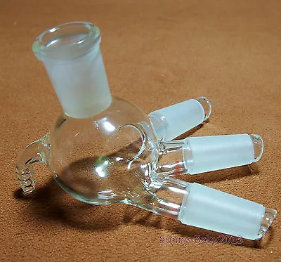 24/40Glass Distillation ReceiverCow Shpae AdapterLab Chemistry Glassware • $21.99