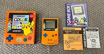 Nintendo Game Boy Color Pokemon Center Handheld System 3rd Anniversary In Box • $1499.90