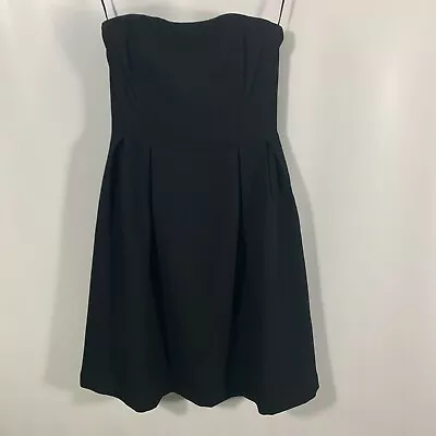 H&M Dress Womens 4 Black Sleeveless A Line Party Boning Back Zip Party Sundress • $11.99