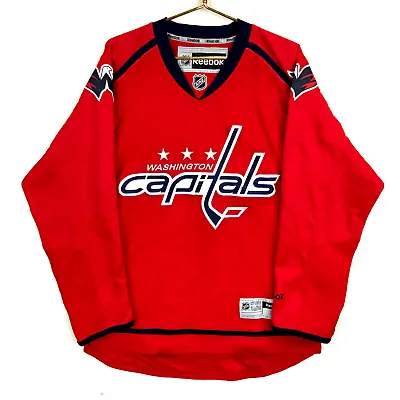 Washington Capitals Reebok Hockey Jersey Size Medium Red Nhl • $42.49