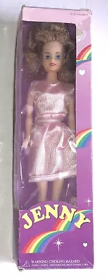 Vintage Jenny Barbie Doll Pink Dress Vinyl Head Rooted Hair J.E Toys #D11504/W12 • $13.50