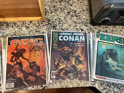 Misc Vintage 18 Magazine Lot - Epic Conan Eerie • $124.99