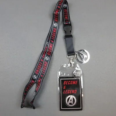 Marvel Avengers Become A Legend Lanyard ID Badge Holder With Charm Bioworld New • $9.99