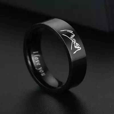  I Love You  Couple's Matching Promise Ring Men Women Wedding Finish Gifts • £2.87