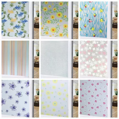 2M Multi-pattern Home Film Decoration Frosted Glass Window Sticker Removable • $22.22