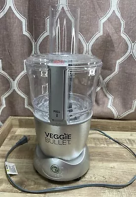 Magic Bullet Veggie Bullet VB-102 Spiralizer Food Processor Lid Bowl Base Tested • $49.99