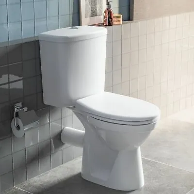 Vitra Brand Milton Close Coupled Toilet WC With Cistern Including Toilet Seat • £134.95