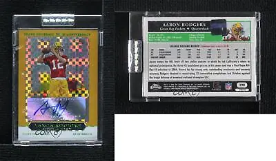 2005 Topps Chrome Gold X-Fractor /399 Aaron Rodgers #190 Rookie Auto RC • $5530