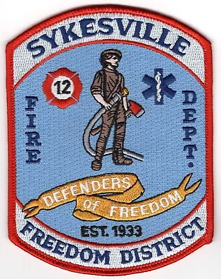 Sykesville Carroll County Maryland MD Fire Patch Company Department Station • $9.99