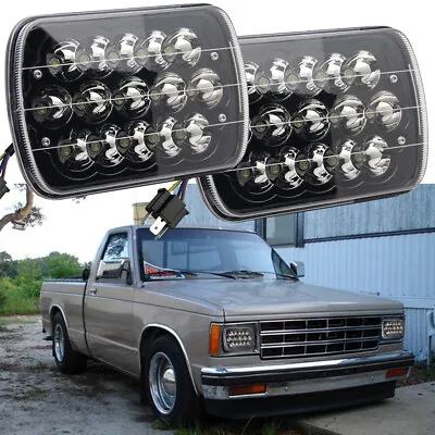 Fit 82-93 Chevy S10 Blazer GMC S15 7X6 Projector Black LED Headlight Hi/Lo Beam • $25.99