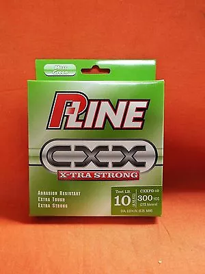 P-LINE CXX X-tra Strong Fishing Line 10lb (300yd) #CXXFG-10 Moss Green • $12.34