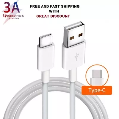 Fast Charging Type C USB Heavy Duty Universal Phone Charger Data Cable Lead • £2.39