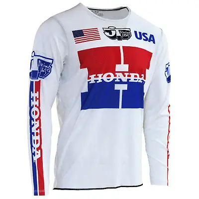 Honda Jt Racing Retro Flo Form Jersey Authentic 1981 Team Usa Mxdn All Size • $96.35