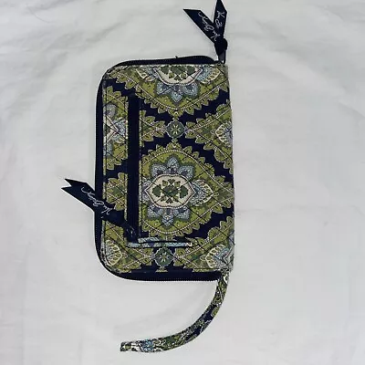 Vera Bradley Wristlet Retired  Cambridge  Pattern Blue Green • $10