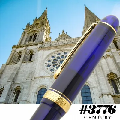 £103.83 • Buy Platinum New #3776 CENTURY Fountain Pen Chartres Blue Medium Nib PNB-15000#51-3