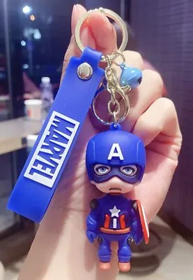 Captain America Marvel Avengers Keyring Keychain Pendant Charm Gift UK Seller • £5.99