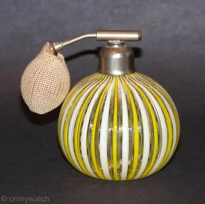 Antique MURANO 🇮🇹 A Canne Perfume Bottle Spray OLD Italian 1920s ITALY Glass • $199