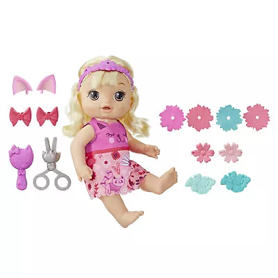 Baby Alive Snip ‘n Style Baby Blonde Hair Talking Doll With Bangs That Grow • $47.88