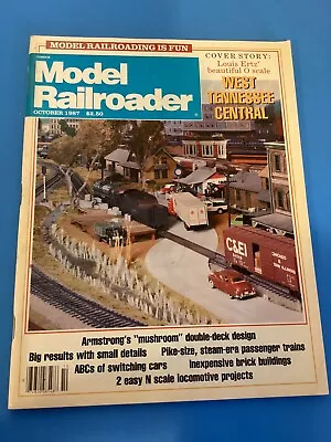 Model Railroader Magazine October 1987 • $7.99