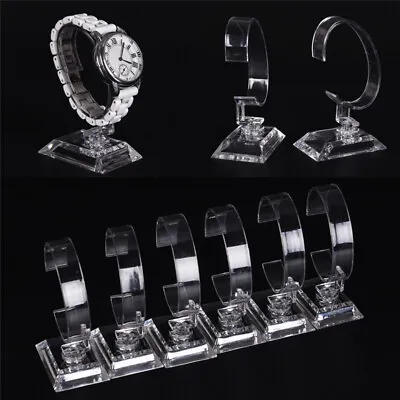 £2.50 • Buy Clear Acrylic Detachable Bracelet Jewelry Watch Display Holder Stand Rack 2x  M~