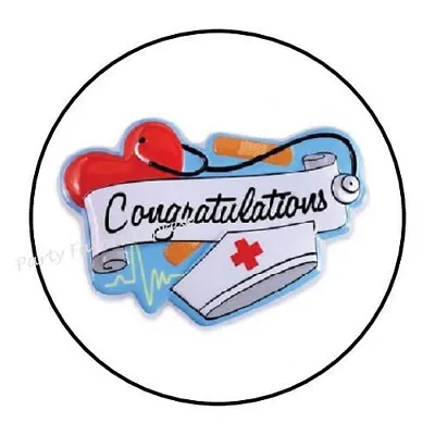 Nurse Graduation Congratulations Envelope Seals Labels Stickers Party Favors • $1.99