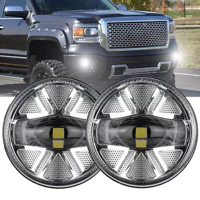 For 2007-2013 GMC Sierra 1500 / 2007-2014 2500HD 3500HD Bumper LED Fog Lights • $59.26