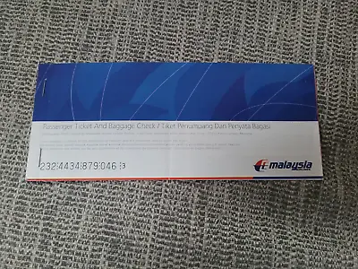 Used Malaysia Airlines Airways Plane Travel Ticket British UK Seller • £4.95