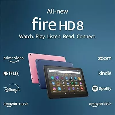 $160.55 • Buy NEW 2022 AMAZON FIRE HD 8 WiFi TABLET 8  32Gb 12th Gen HD8 - Black Blue Pink