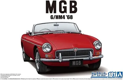 Aoshima 1/24 Scale The Model Car (101) Kit BLMC MG MGB G/HM4 1968 • $23.90