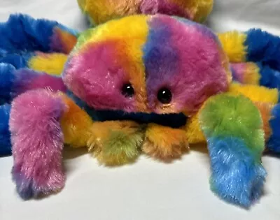 Adventure Planet Rainbow Splatter Spider Tarantula Plush Arachnid Insect Stuffed • $25.99