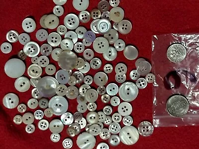 Mixed Lot Of Mother Of Pearl Buttons • $11.99