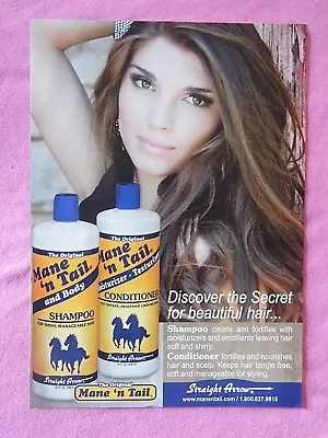 2013 Magazine Advertisement Page Mane 'n Tail Shampoo Conditioner Cute Woman Ad • $9.99