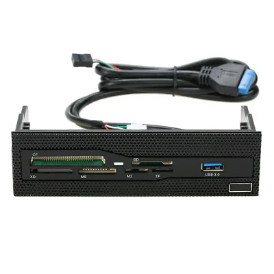 5.25  Internal Card Reader Media Multi-Function Dashboard PC Front Panel USB 3.0 • $14.92
