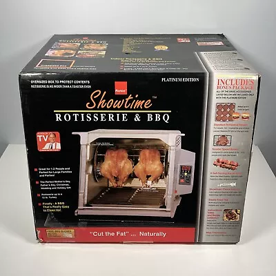 Ronco Showtime Rotisserie & BBQ Oven 5000 Platinum Edition NEW Open Box • $199.95