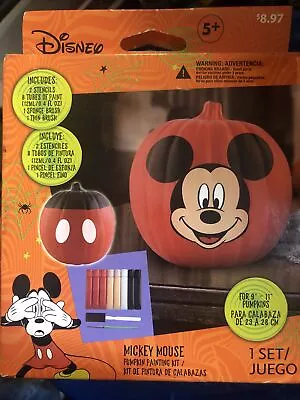 Mickey Mouse Pumpkin Painting Kit Stencils  Paint & Brushes Halloween Party • $9