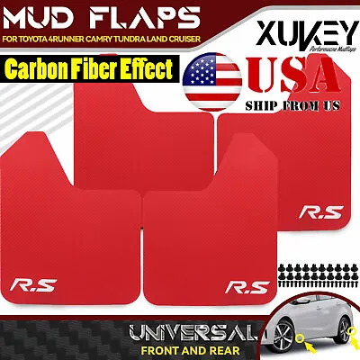 4X R.S Mud Flaps Mudguards Mudflaps Splash Guards Fender Car Trunk Universal • $28.49