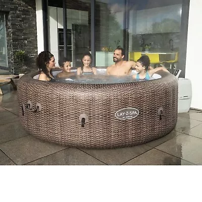 Lay-Z-Spa St. Moritz AirJet Hot Tub 7 Person - FREE UK NEXT DAY DELIVERY • £429.99