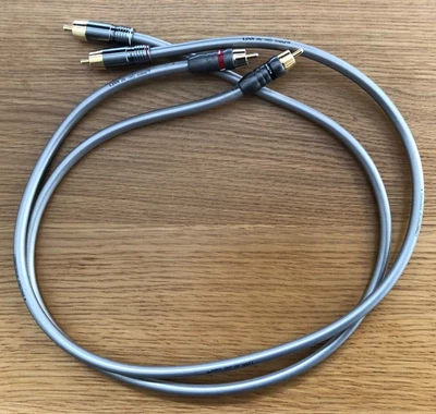 £80 • Buy Linn Silver Interconnect Pair 70cm, Slotted RCA Connectors