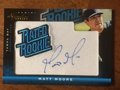 2012 Signature Series Baseball Matt Moore Jersey Auto /299 • $4