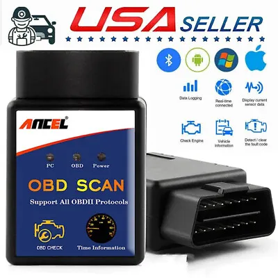 ELM327 OBD2 Code Reader Bluetooth Auto Interface Adapter Diagnostic Tool Scanner • $4.99