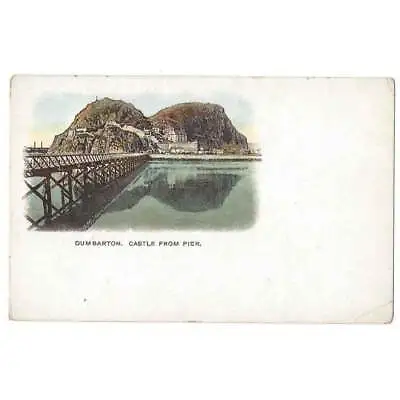 £3.99 • Buy DUMBARTON CASTLE Early Vignette Postcard With Undivided Back, Unused