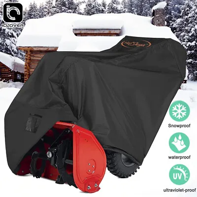 Snow Thrower Cover 420D Two Stage Snow Blower Cover Waterproof UV Protect Tarp • $27.99