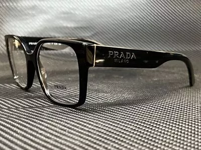 PRADA PR 10WV 1AB1O1 Black Rectangle 54 Mm Women's Eyeglasses • $145.80