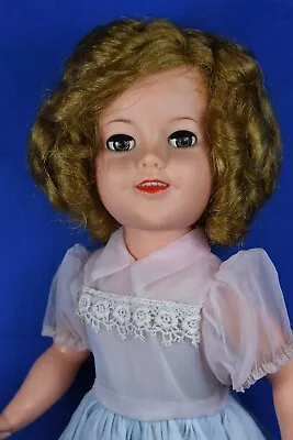 1950s Vintage Shirley Temple Ideal Vinyl Doll 17  Flirty Eyes • $45
