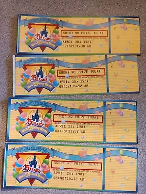 4 Walt Disney World 15th Anniversary Birthday Tickets • $20