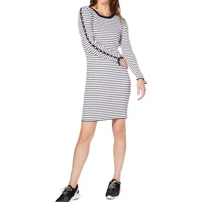 MICHAEL KORS NEW Women's Striped Lace-up Sleeve Ribbed Sweater Dress TEDO • £46.27