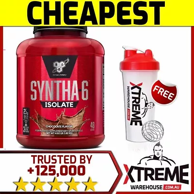 Bsn Syntha-6 Isolate Protein Powder 4lb Chocolate// On Whey Protein Isolate Milk • $118.95