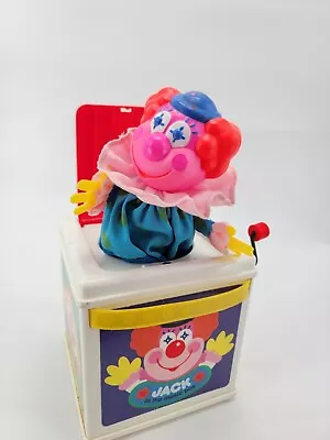 Vintage Mattel Jack In Box 1987 Clown Crank Toy SEE DESCRIPTION • $9.97