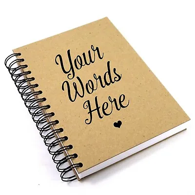 £7.99 • Buy Personalised Journal, A4 A5, Portrait Notebook Diary, 100/200 Pages Lined/Ruled
